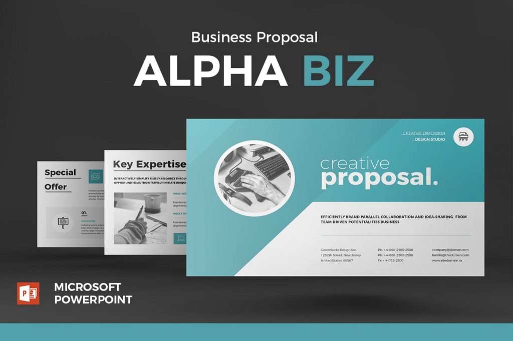 Proposal - Mẫu powerpoint doanh nghiệp hiện đại
