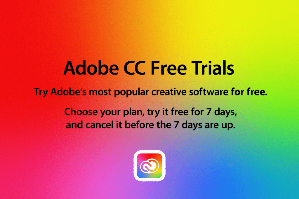 Adobe CC Free Trials
