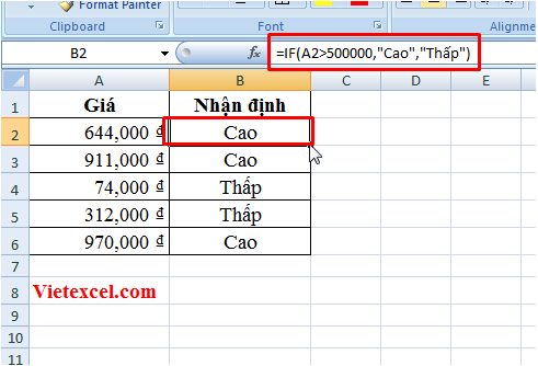 Cách sử dụng hàm IF nhiều điều kiện trong Excel đơn giản nhất 13