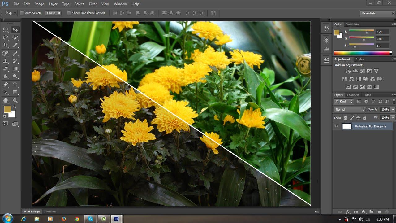 Photoshop CS6: Chỉnh sửa màu sắc hình ảnh bằng lệnh color balance - YouTube