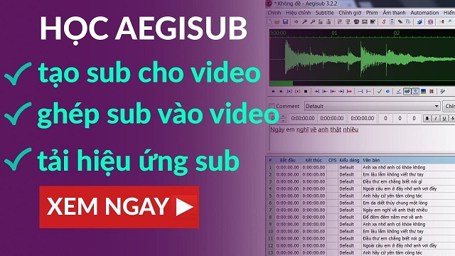 Aegisub là một phần mềm làm phụ đề video miễn phí được rất nhiều người dùng lựa chọn