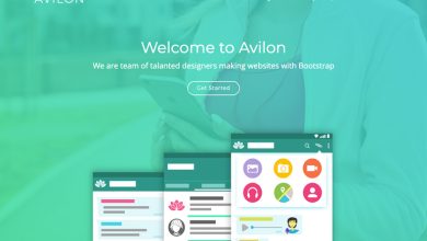 free css templates for app landing page