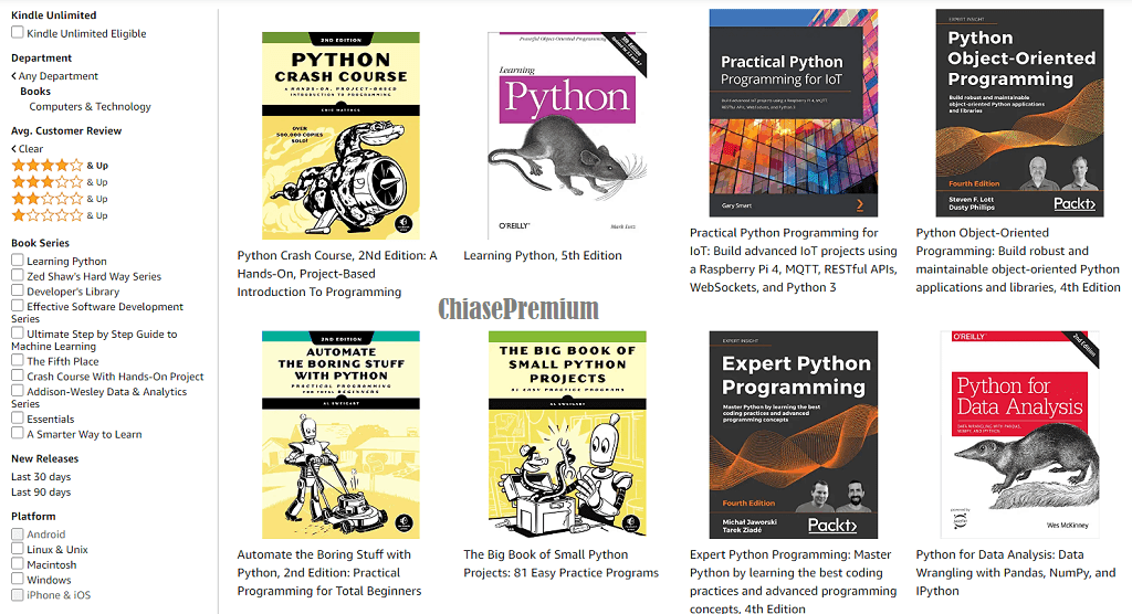 Đây có lẽ là những cuốn sách về Python hay nhất hiện nay.