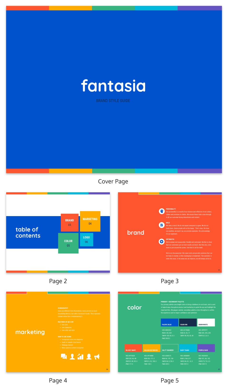 Colorful Small Business Brand Guidelines Template2