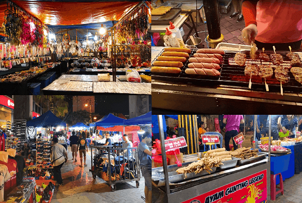 Địa điểm du lịch nổi tiếng ở Johor Bahru. Nên đi đâu chơi, tham quan ở Johor Bahru? Chợ đêm Baazar Karat