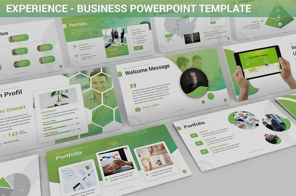 Mẫu Powerpoint Doanh Nghiệp Experience