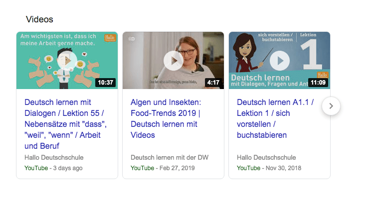 Học tiếng Đức qua video luyện nghe rất tốt