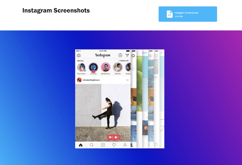 Instagram App Brand Style Guide Example