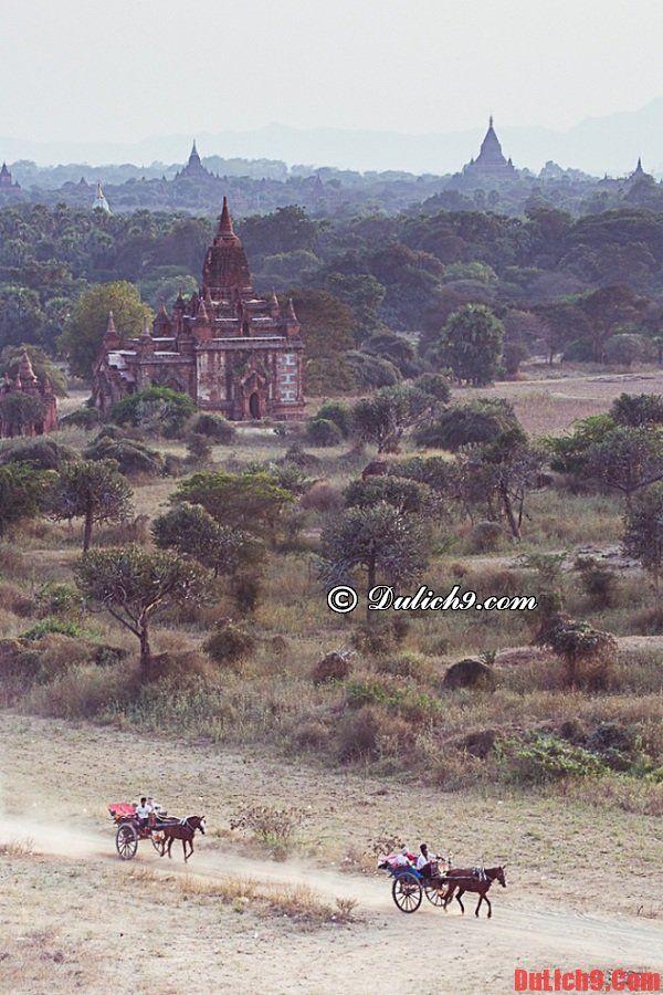 Hướng dẫn cách sử dụng phương tiện di chuyển tham quan, khám phá Bagan - Kinh nghiệm du lịch Bagan tự túc, giá rẻ