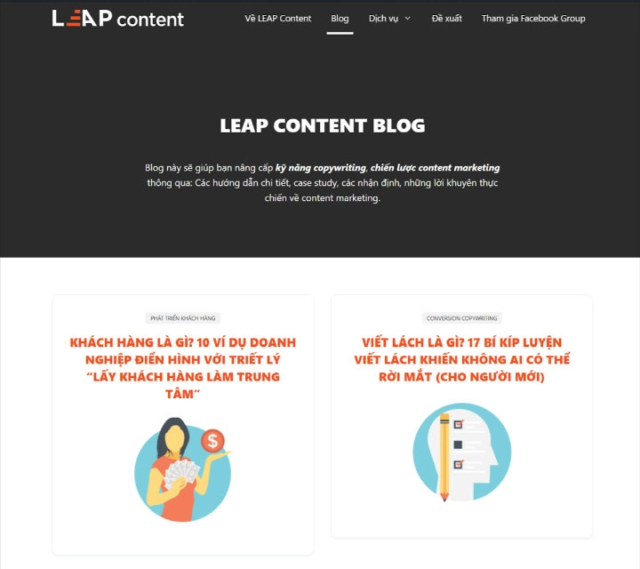 leap content blog