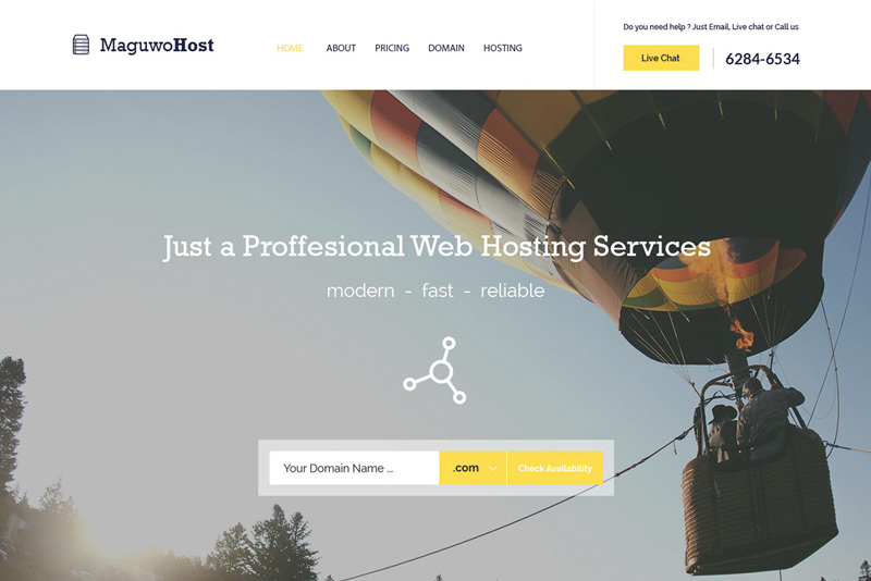 Maguwohost : free web hosting template