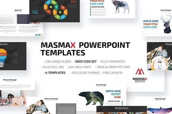 Mẫu Powerpoint Marketing Masmax