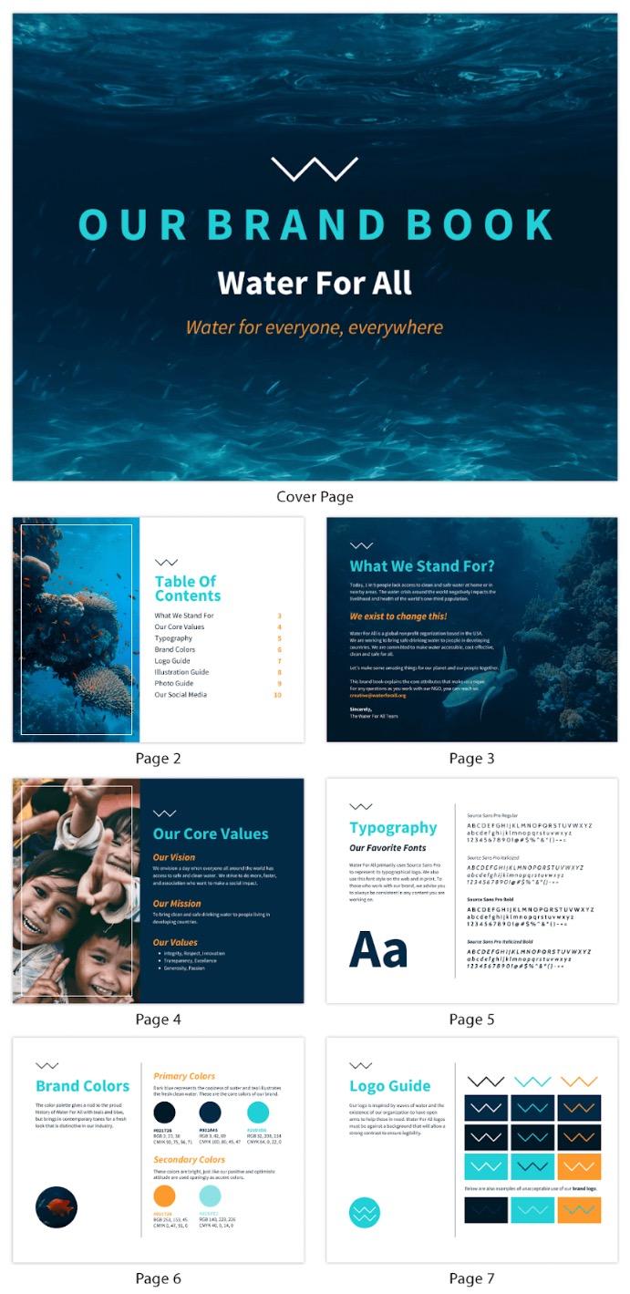 Modern Nonprofit Brand Style Guide Template