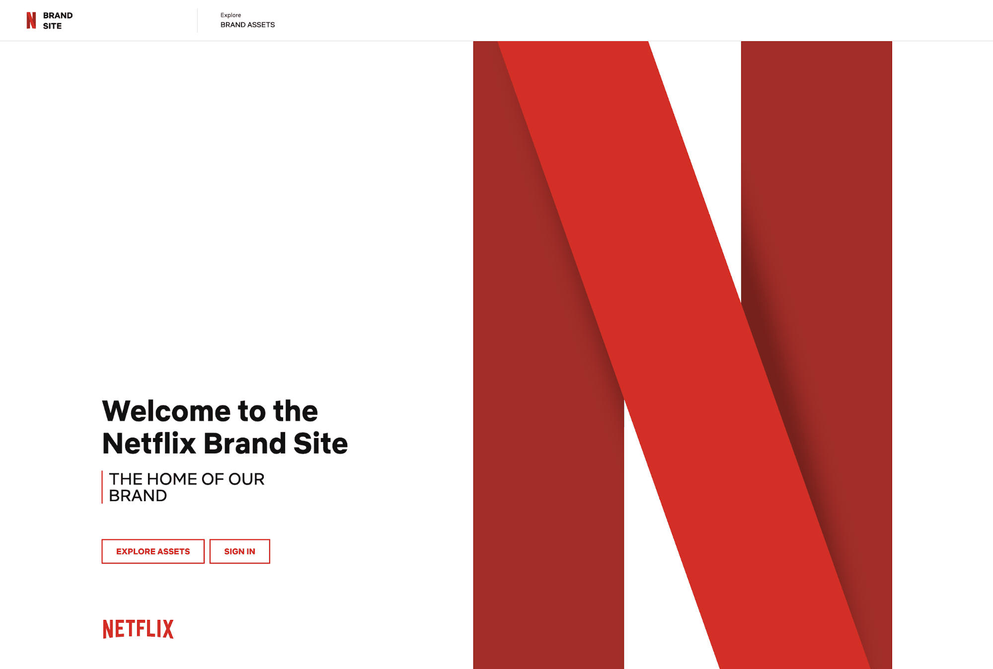 Netflix Brand Guidelines Site