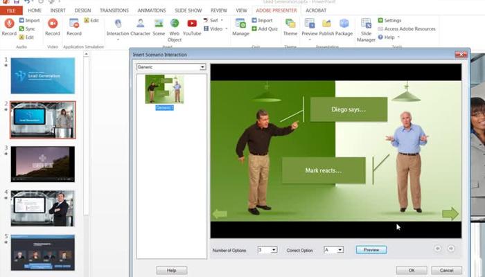 Phần mềm thiết kế bài giảng E-learning Adobe Presenter