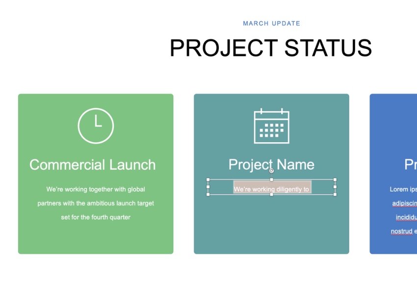 Project update template