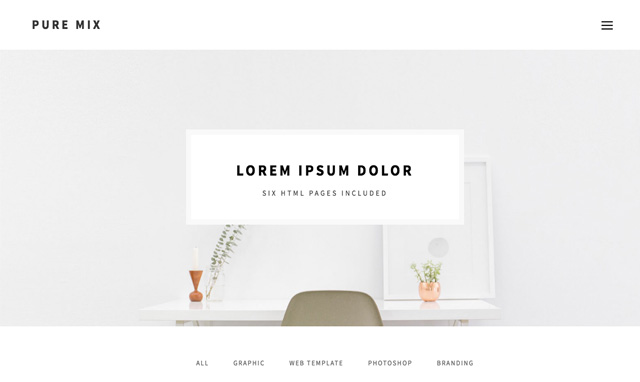 Pure Mix HTML Template