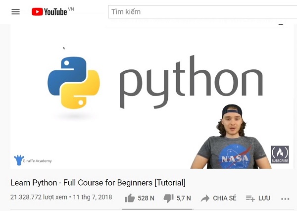 học python qua video