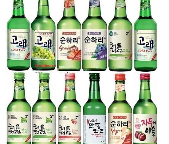 Vinmart có bán rượu soju không?Rượu soju sochu có những vị nào? Rượu soju giá bao nhiêu?