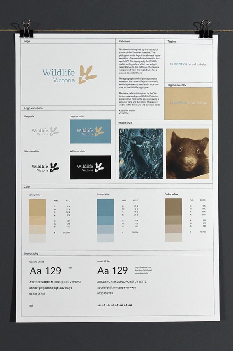 Simple White Brand Guidelines Poster