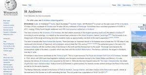 st andrews wikipedia page