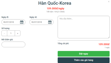 Bảng giá thuê wifi đi Hàn Quốc