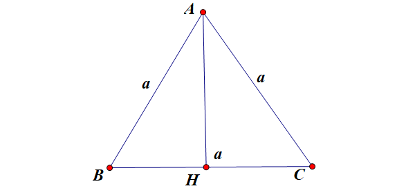 công thức đường cao trong tam giác đều
