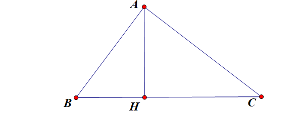 công thức tính đường cao trong tam giác vuông 