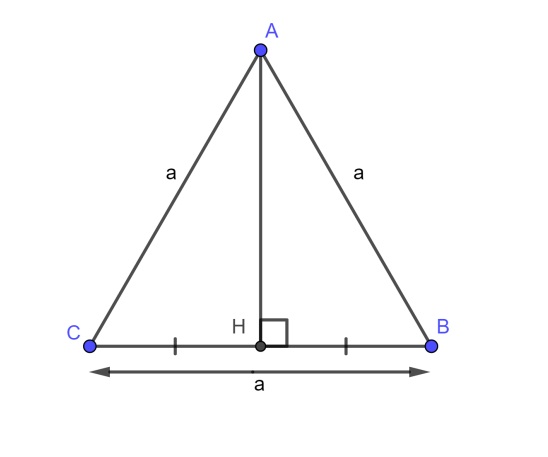 Cách tính diện tích tam giác đều
