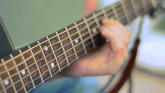 Guitar slow motion | Funny gif