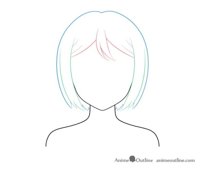cách vẽ tóc anime
