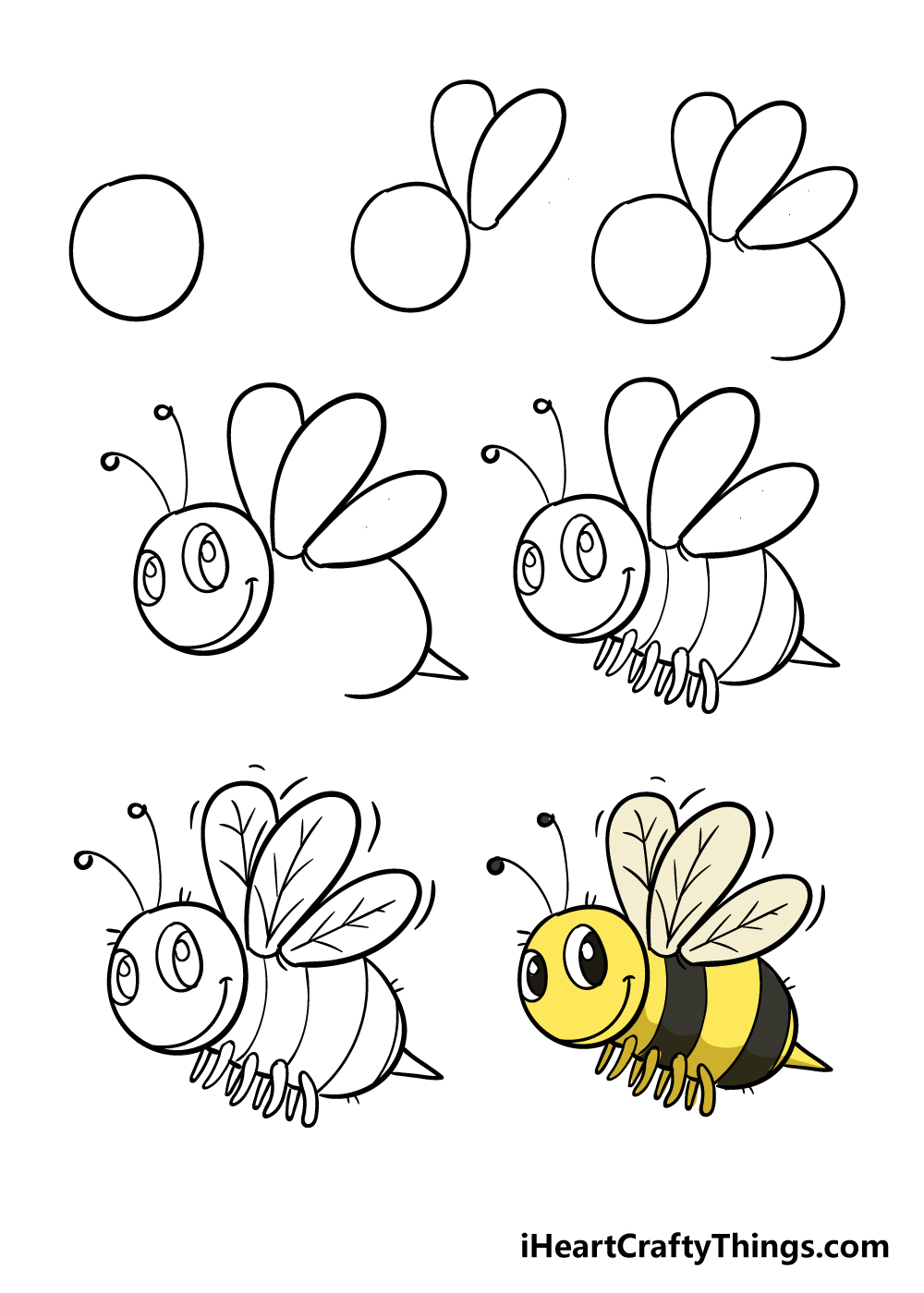 cách vẽ con ong trong 7 bước