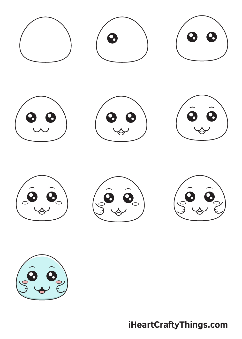 Drawing Cute in 10 Easy Steps - Hướng dẫn cách vẽ hình cute - tik tok đáng yêu với hơn 1000 mẫu cực ấn tượng