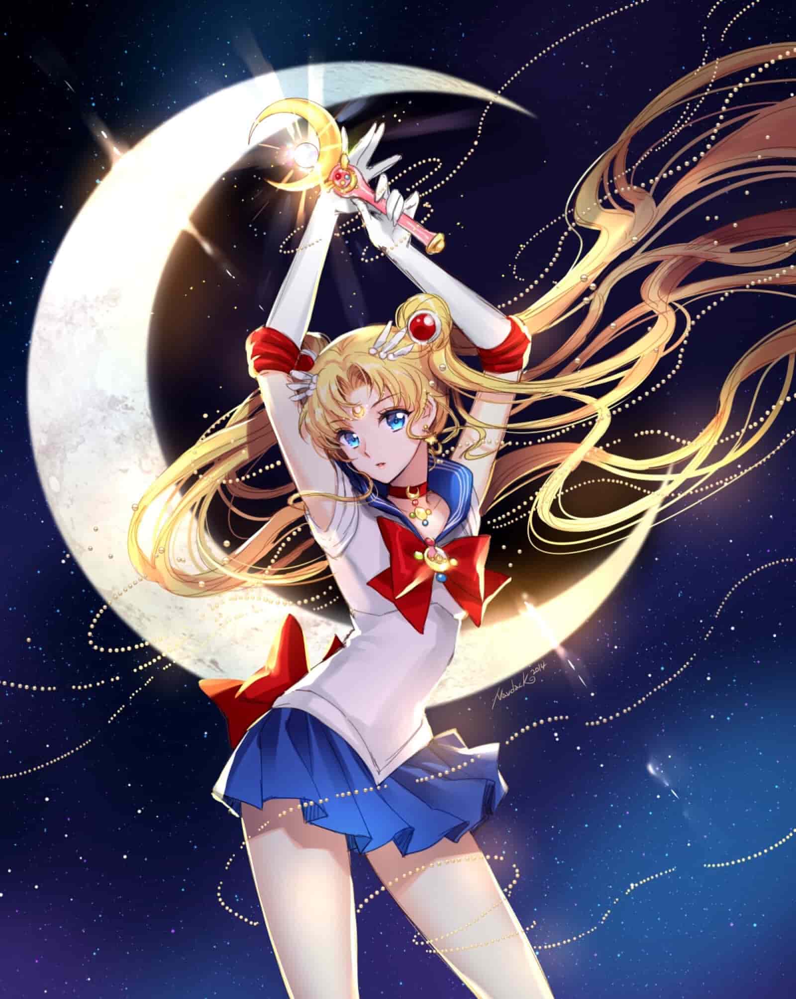 Hình Anime Thủy thủ mặt trăng đẹp 3d