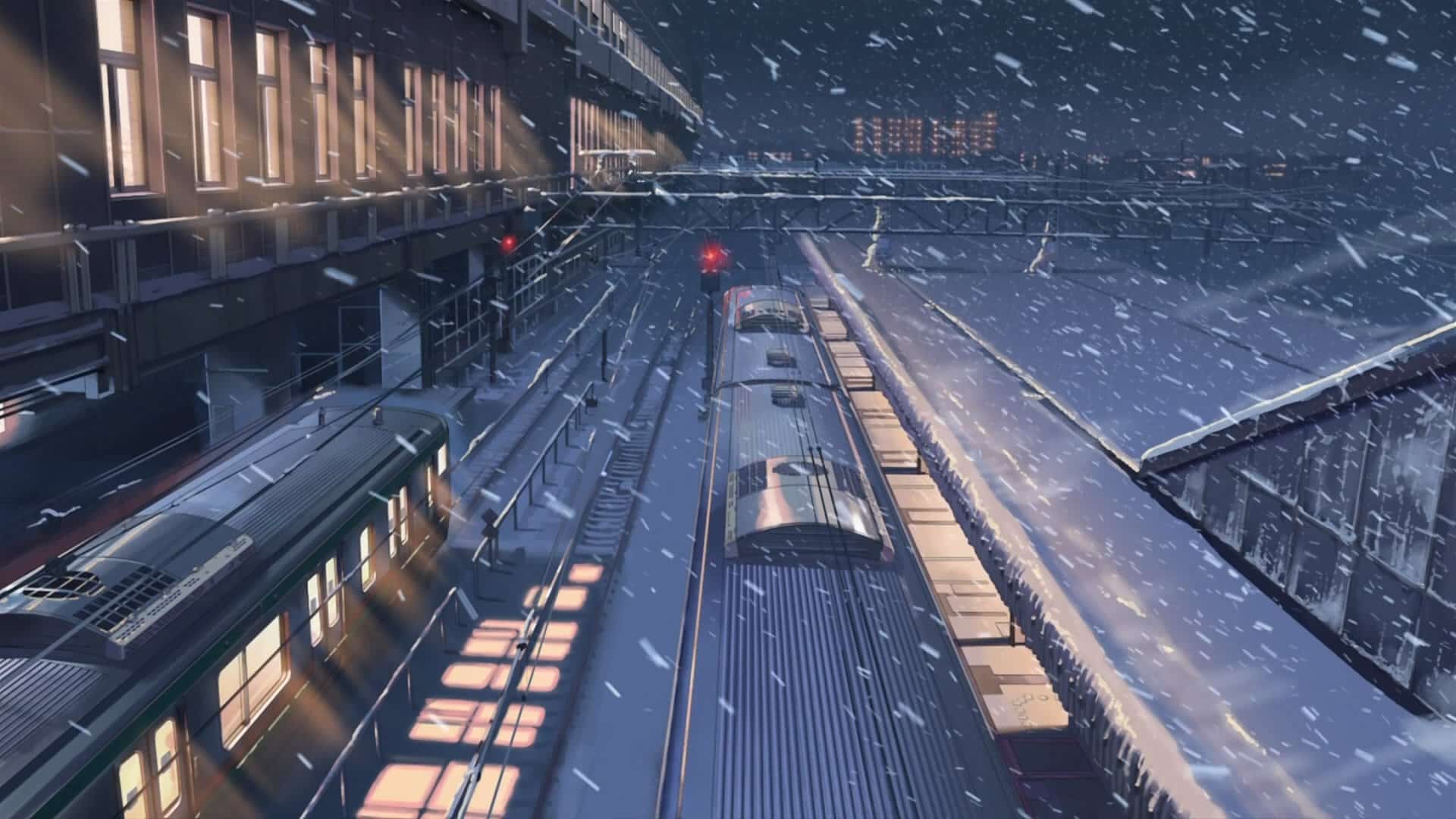 Hình Anime buồn trong mùa đông giá rét