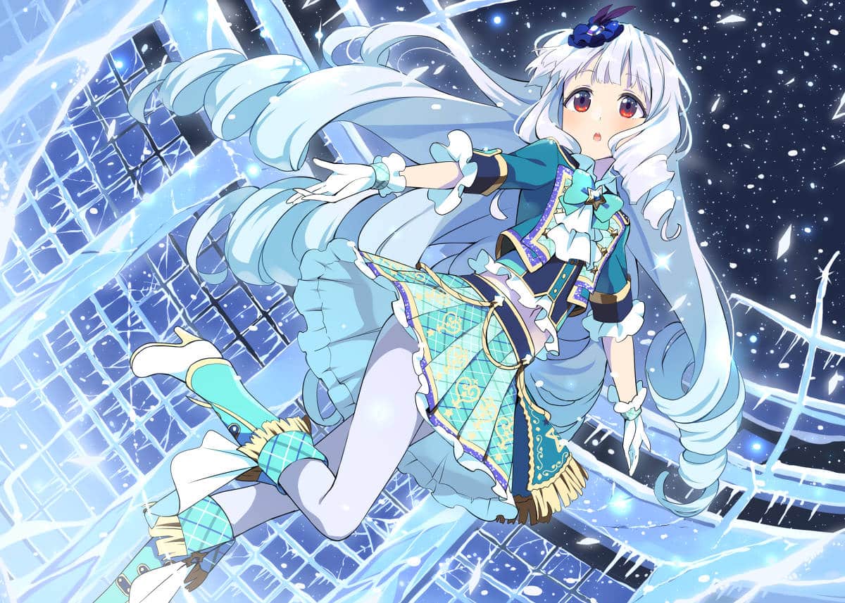 Hình Anime girl cute xinh đẹp và mùa đông