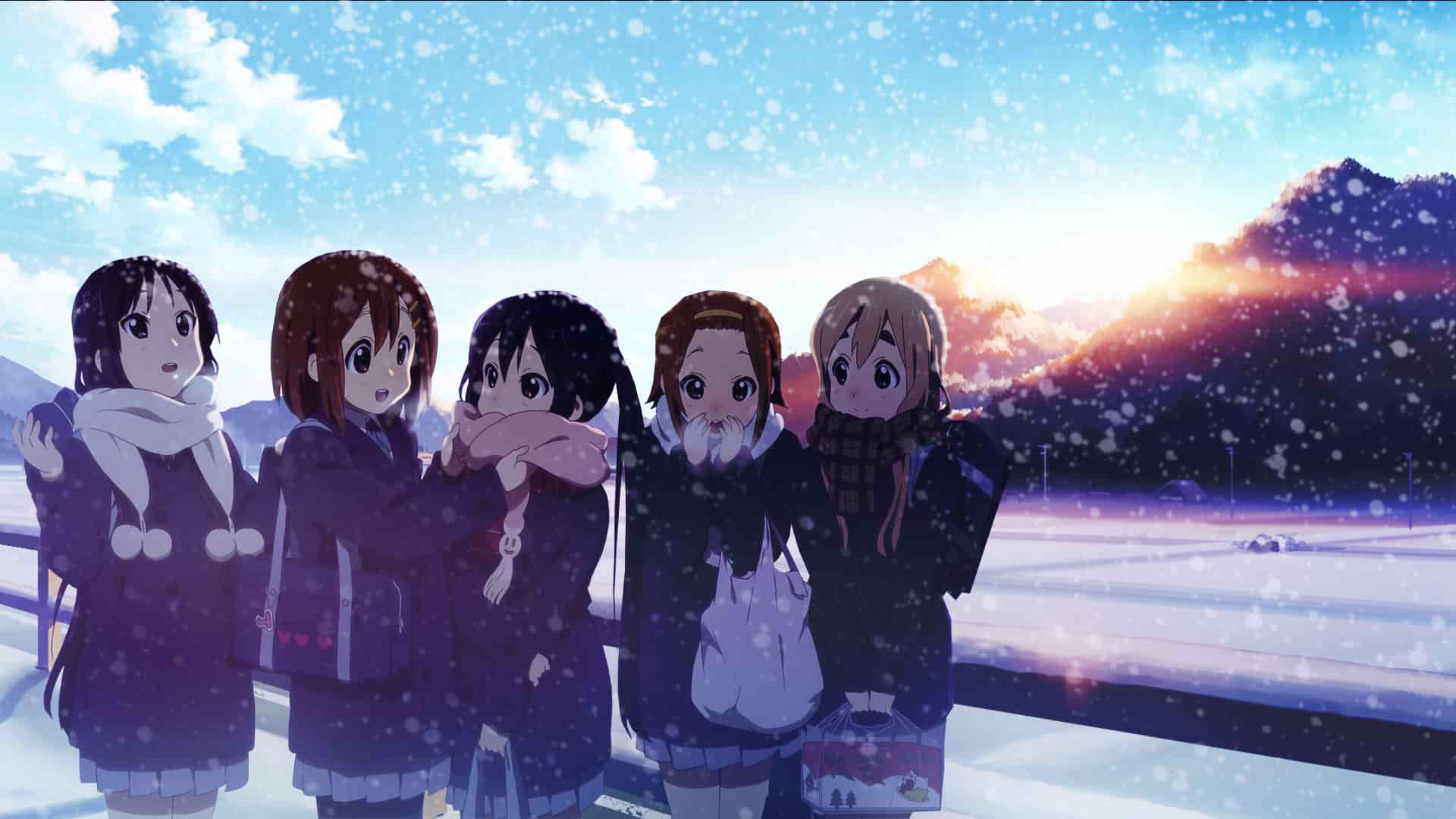 Hình Anime tuyết rơi mùa đông đẹp nhất