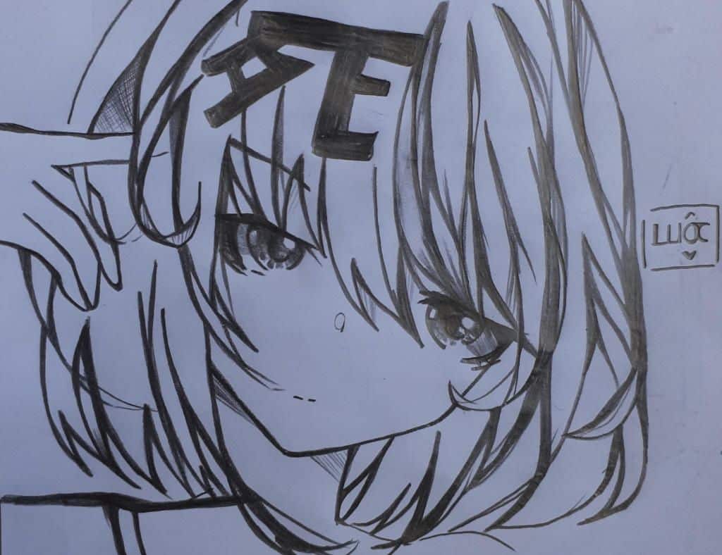 Cách vẽ anime nữ đơn giản bằng bút chì ❤1001 tranh đẹp