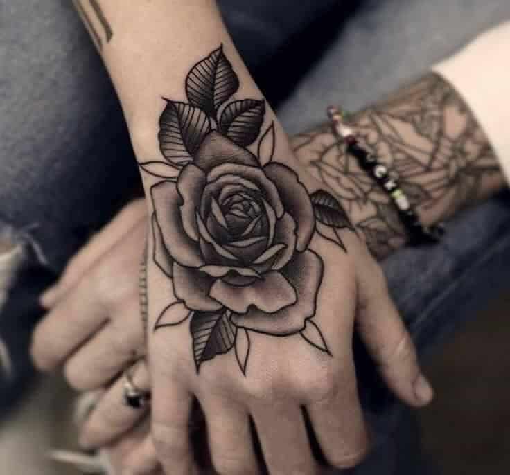 Hình tattoo bàn tay nữ đẹp
