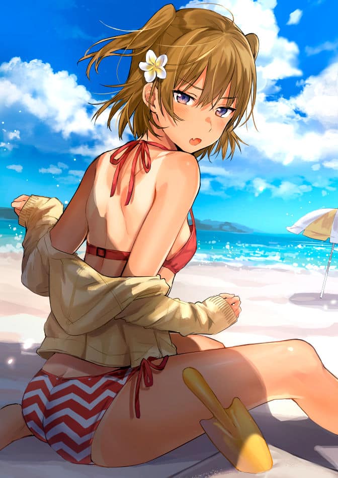 Nóng bỏng mắt với bộ ảnh Anime Mặc Bikini đi biển
