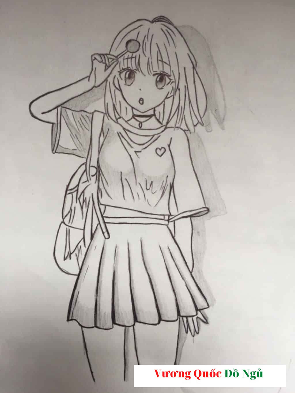 Cách vẽ anime nữ đơn giản bằng bút chì ❤️1001 tranh đẹp