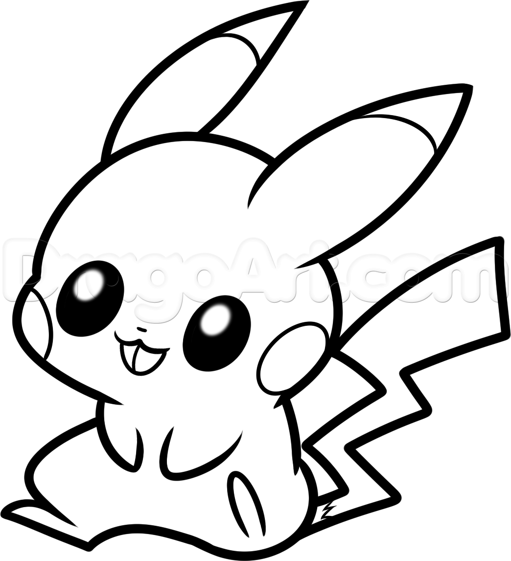 Pikachu Cute Chibi Pokemon Coloring Pages – Vương Quốc Đồ Ngủ