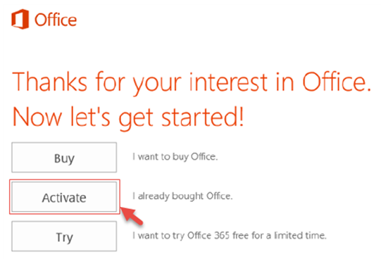 Dán key hích hoạt Office 365
