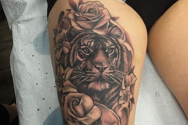 tiger and rose tattoo ý nghĩa