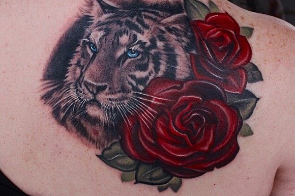 tiger and rose tattoo