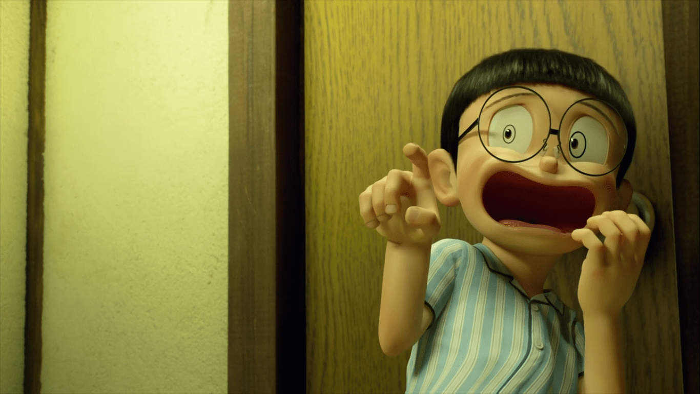 Ảnh cậu bé Nobita hoảng sợ