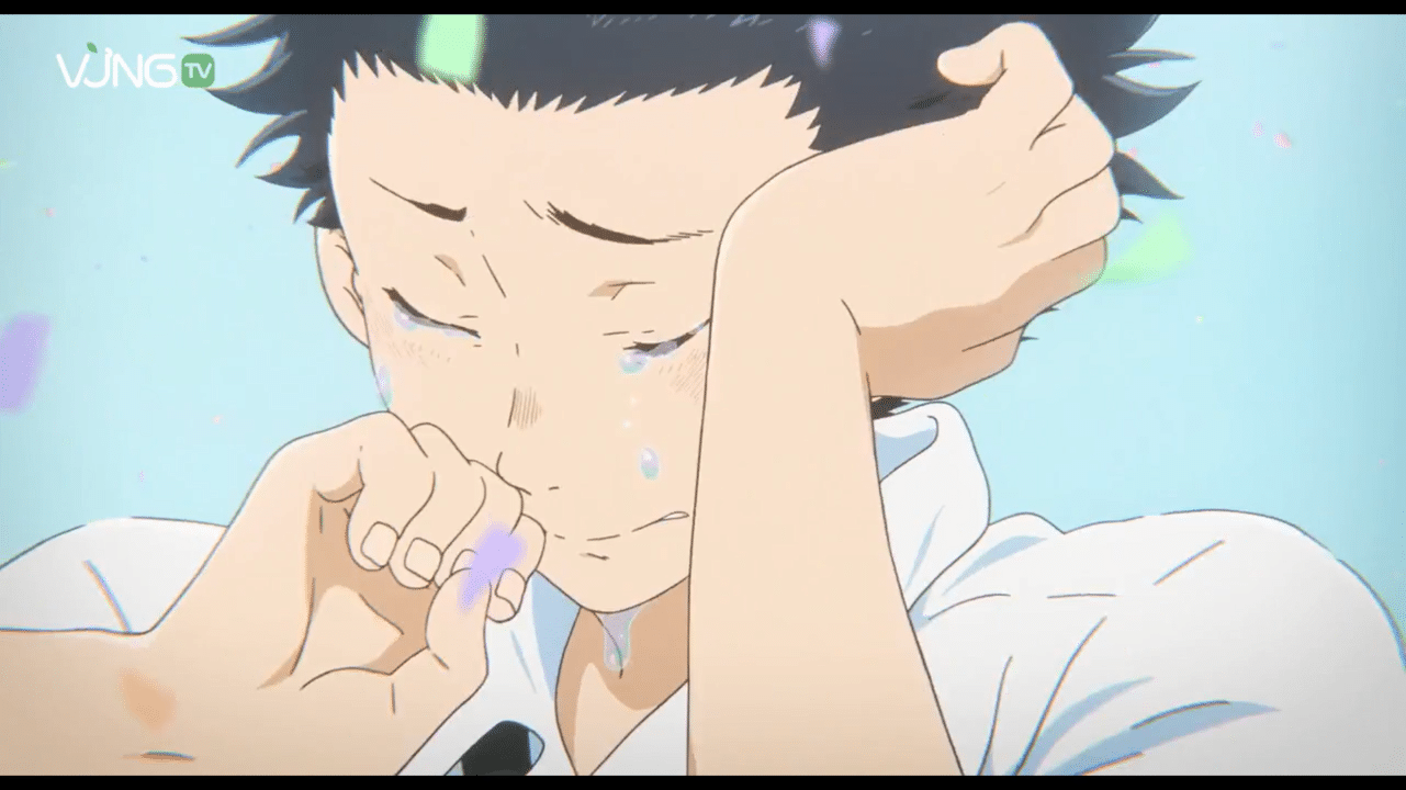 Hình Anime chàng trai khóc