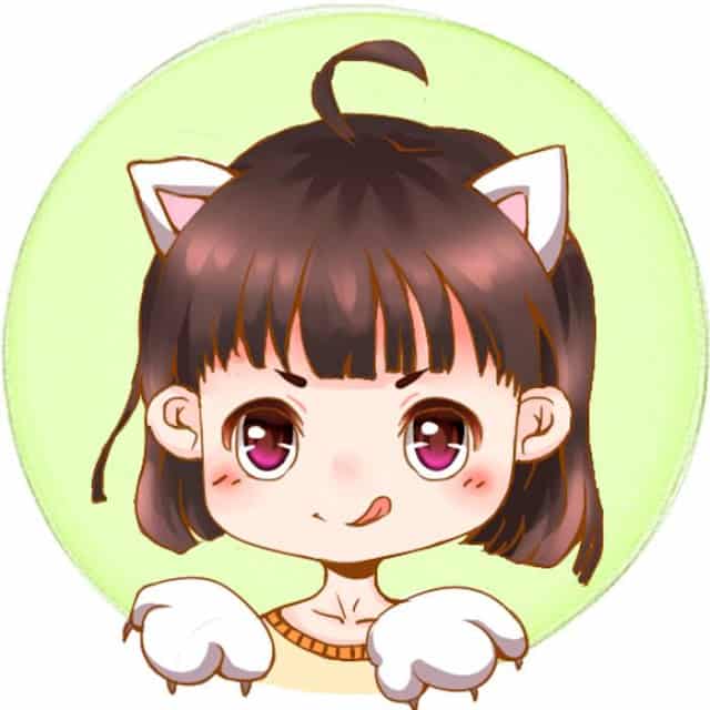 Hình Đôi Anime Cắt Sẵn mèo đáng yêu dễ thương