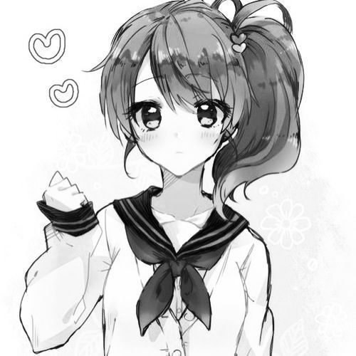 Hình Vẽ Anime Nữ Đáng Yêu dễ thương