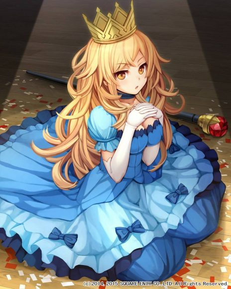 Hình công chúa Anime tóc vàng xinh xắn